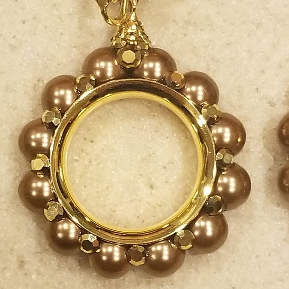 VINTAGE STATEMENT JOSE & MARIA BARRERA PEARL CRYSTAL DROP CHANDELIER EARRINGS - Picture 8 of 11